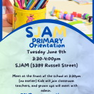 New Primary Orientation: For any new Primary students for the 2026-2027 school year. Tuesday June 9, 3:30-4:00pm. Children will go with teachers, and families are with School Administration
